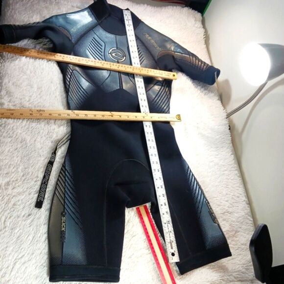 Rip Curl Slick Skin Ultimate Elastic Spring Suit Back Zip Short Sleeve Mens M... - Picture 14 of 16